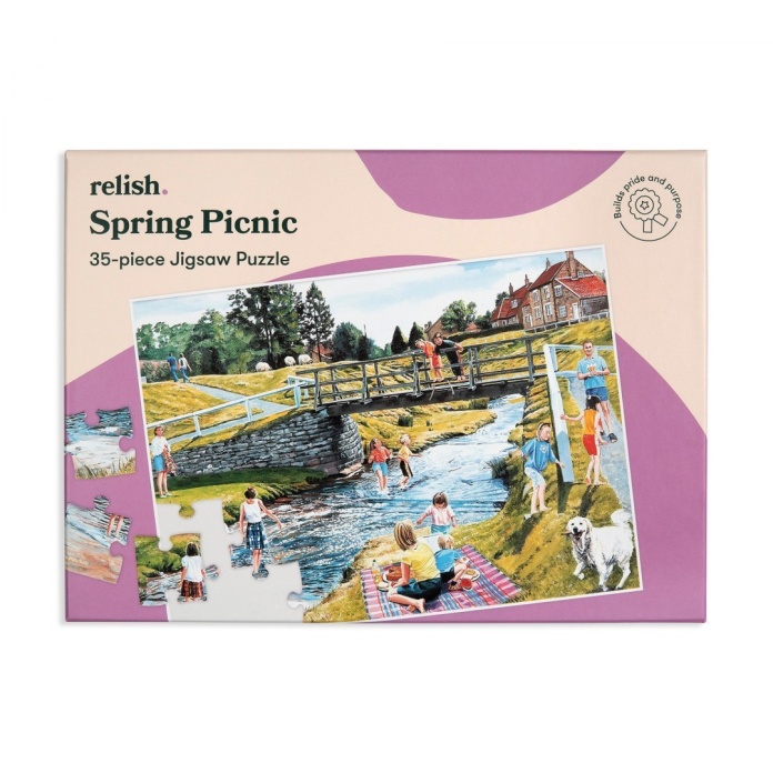 Puzzle Relish 35 elementów Wiosenny Piknik dla seniora